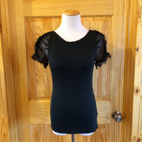 Anthropologie Tops - Anthropologie Odonate Epiprocta Black Top